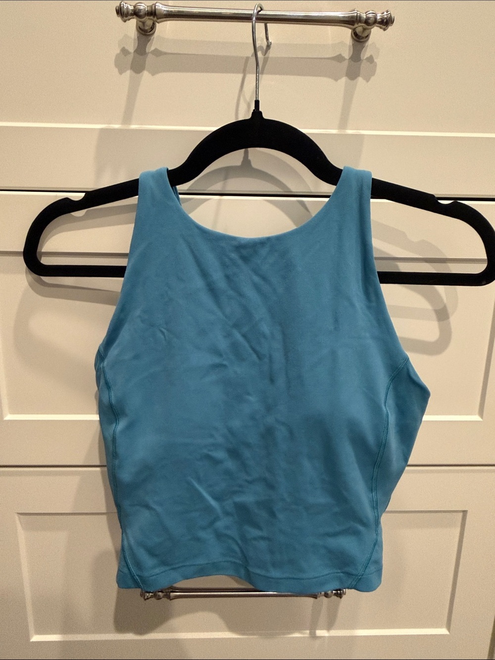 lululemon athletica Light Blue Scoop Neck Crop Tank